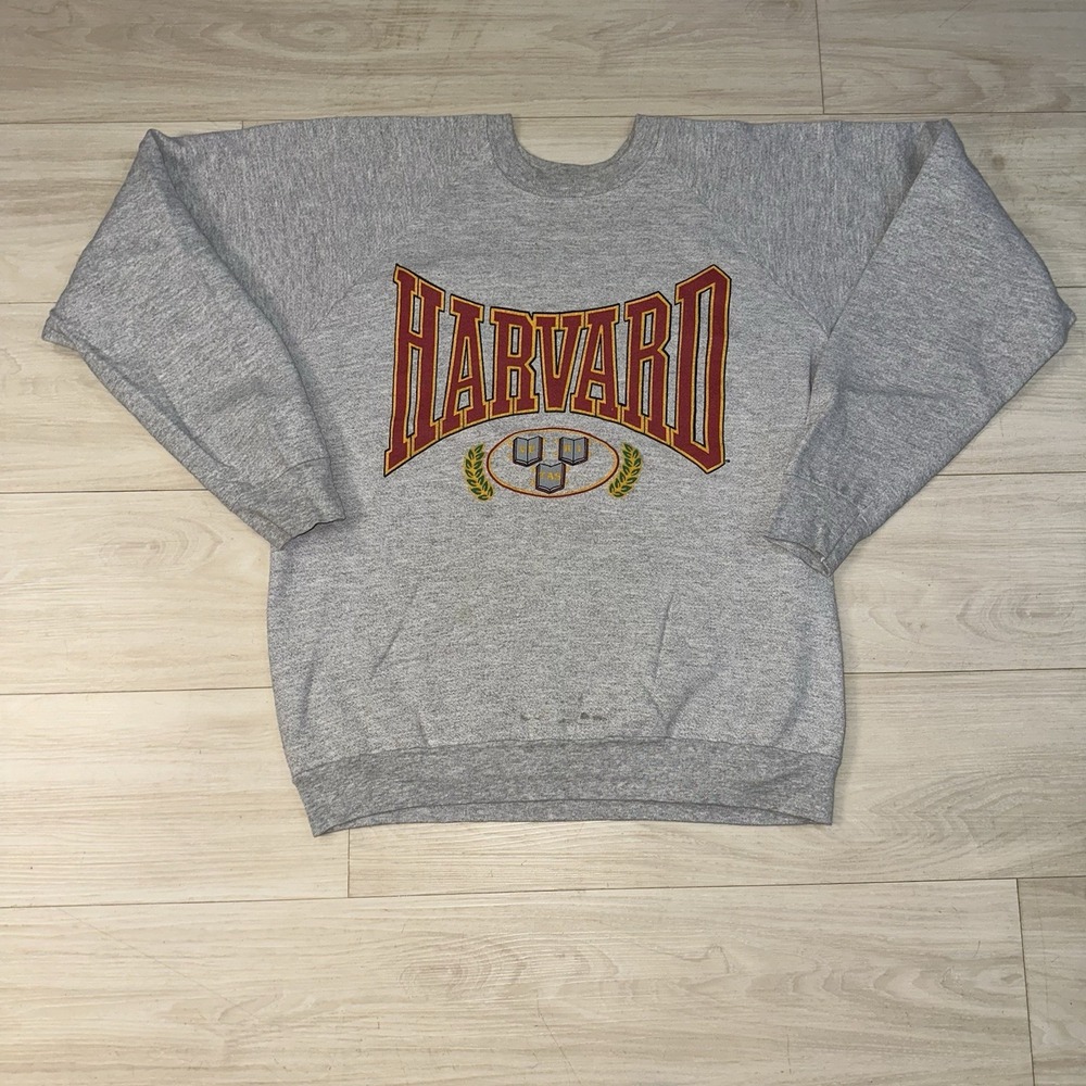Vintage 90s Harvard University Sweatshirt Crewneck Size XL Made In USA Pullover